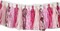 Tissue Paper Tassels Paper Tassel Garland Banner Table Decor Party Tassels Banner Wedding Birthday Baby Shower Nursey Party Decorations Supplies (20, Rose Gold+Pink+Rose Red+Lt-Pink)
